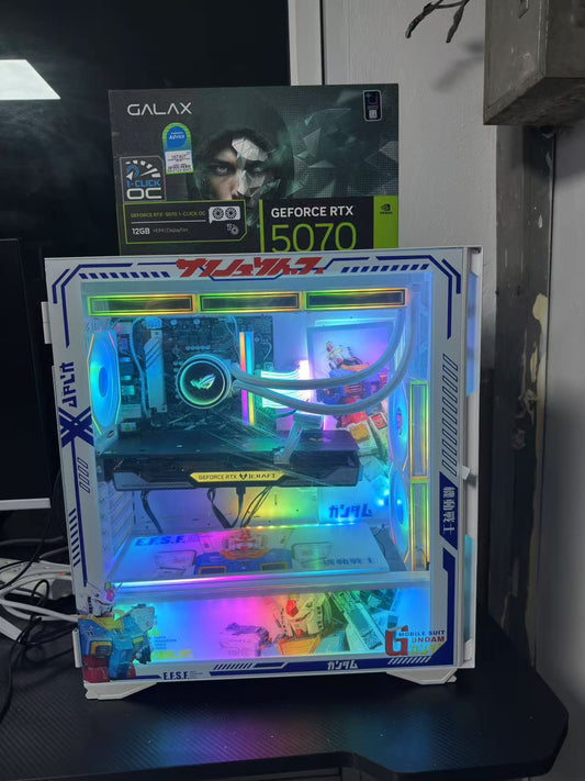 最近组装的电脑成品实拍图片