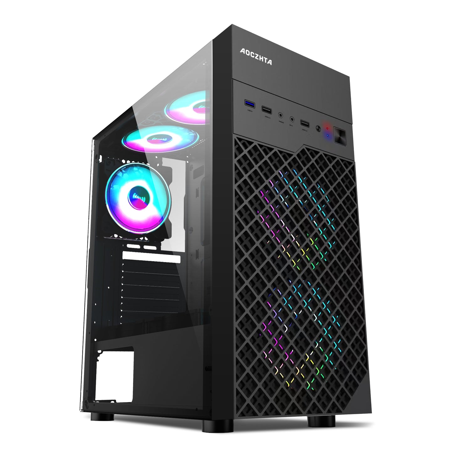 高性能商务办公电脑整机|Intel Core i7-8700|16GB DDR4|512GB M.2 SSD|24英寸100Hz大华显示器|Windows 11 中/泰文版|