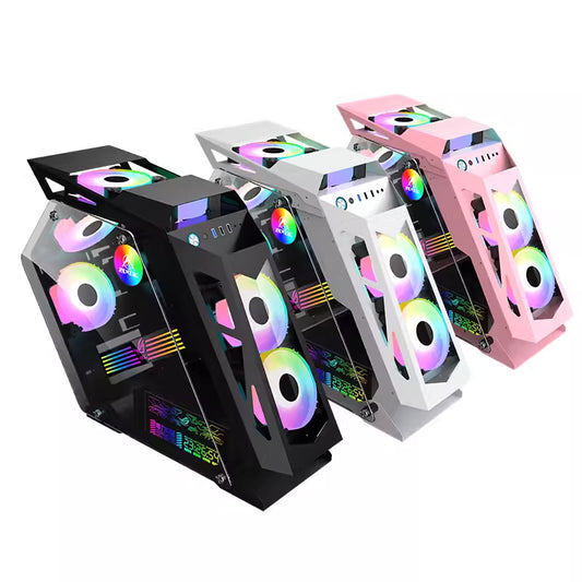 High-end alien game water-cooled chassis, big and small K-god gaming chassis, Internet cafe, DIY computer glass chassis