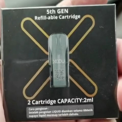 Electronic cigarette box contains 2 cartridges. Price per box.