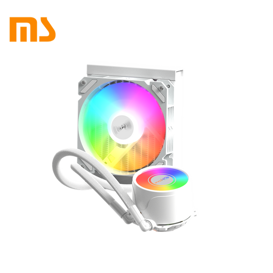 SUMTAX ชุดน้ำระบบปิด Tsunami 120 240 360 Unlimited Deep Space Lighting ARGB Multi-platform CPU Liquid Cooler รับประกันสินค้า 2 ปี White