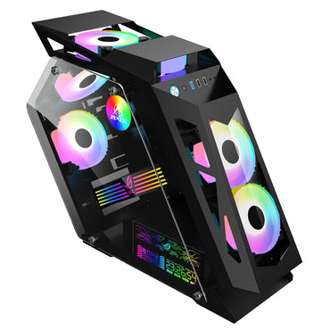 High-end alien game water-cooled chassis, big and small K-god gaming chassis, Internet cafe, DIY computer glass chassis
