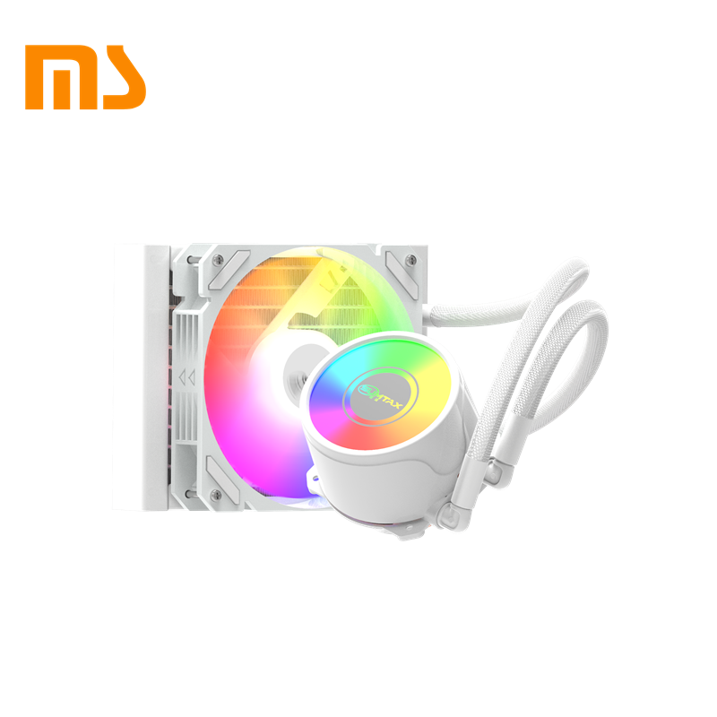 SUMTAX ชุดน้ำระบบปิด Tsunami 120 240 360 Unlimited Deep Space Lighting ARGB Multi-platform CPU Liquid Cooler รับประกันสินค้า 2 ปี White