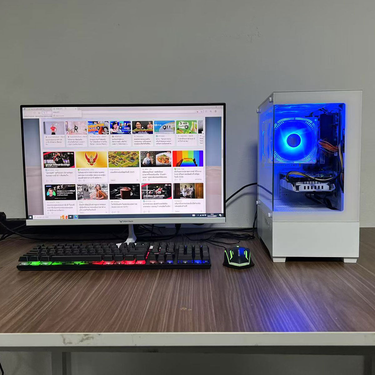 第十四代i3-14100F DDR4 3200 16G M.2 1TB H610M主板 GTX1030 2G RTX2060 8G