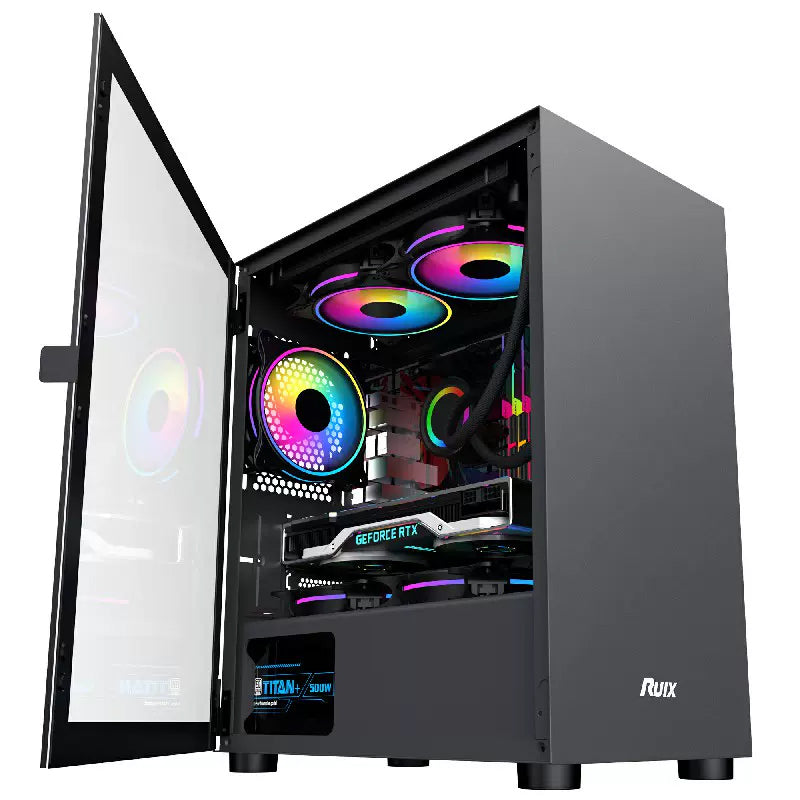EVESKY Punk 3 computer case desktop water cooling case transparent side transparent tempered glass case
