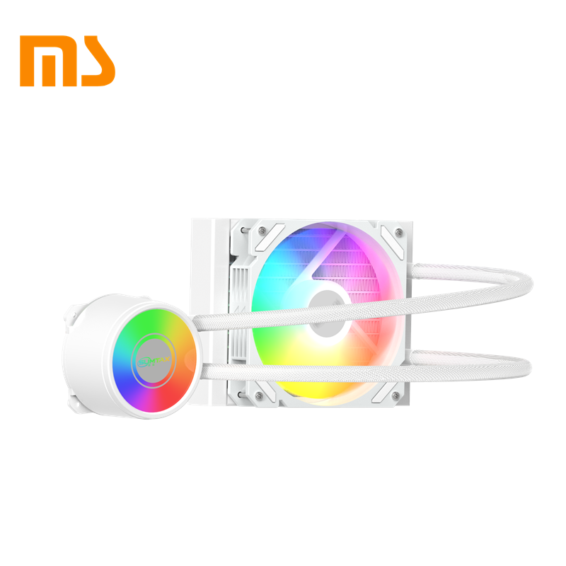 SUMTAX ชุดน้ำระบบปิด Tsunami 240 360 Unlimited Deep Space Lighting ARGB Multi-platform CPU Liquid Cooler รับประกันสินค้า 2 ปี White