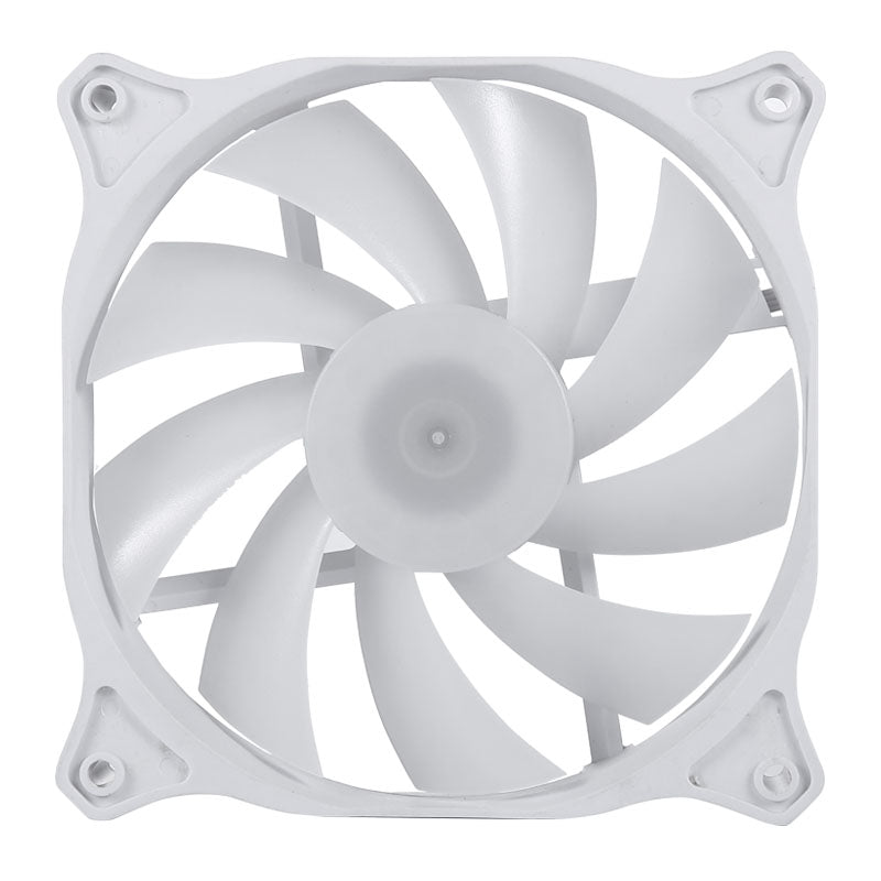 Ice crystal white computer case fan 12CM case cooling fan led fantasy case fan