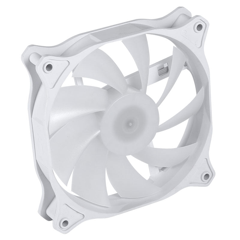 Ice crystal white computer case fan 12CM case cooling fan led fantasy case fan