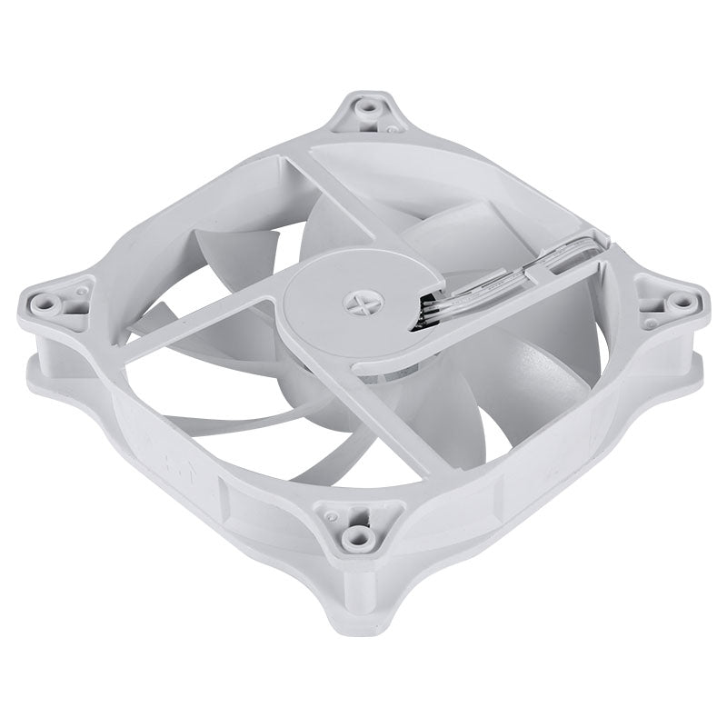 Ice crystal white computer case fan 12CM case cooling fan led fantasy case fan