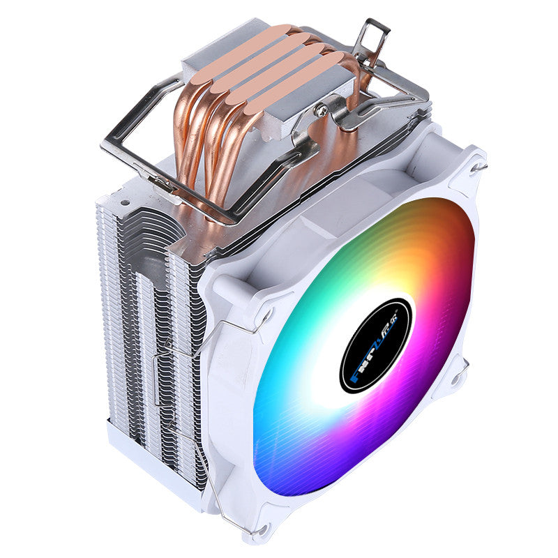 Ice Blade 600 12CM 4 Steel Tube CPU Cooling Fan Universal Intel AMD CPU Black/White