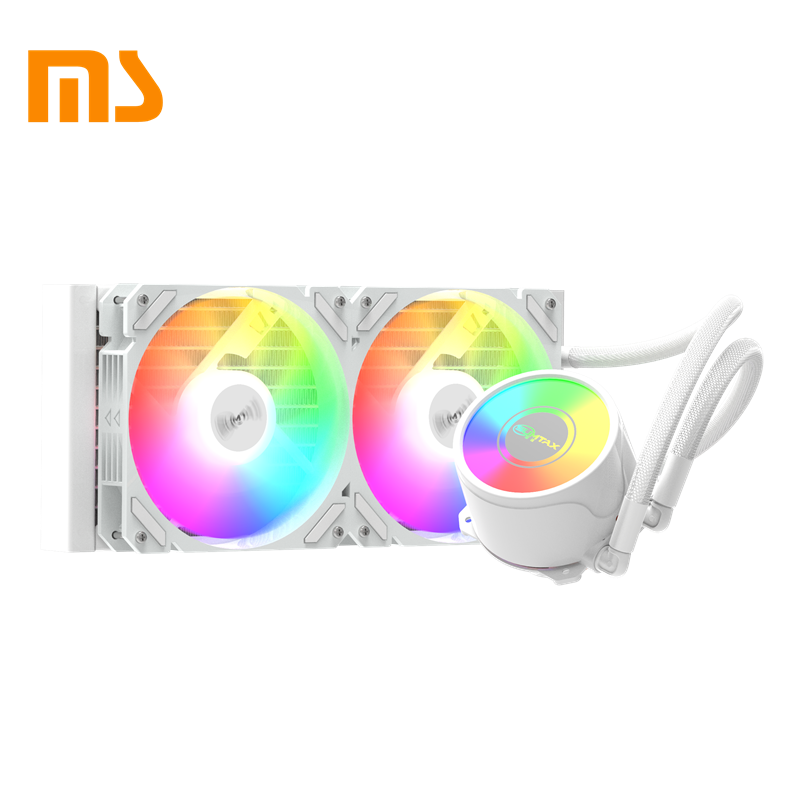 SUMTAX ชุดน้ำระบบปิด Tsunami 120 240 360 Unlimited Deep Space Lighting ARGB Multi-platform CPU Liquid Cooler รับประกันสินค้า 2 ปี White