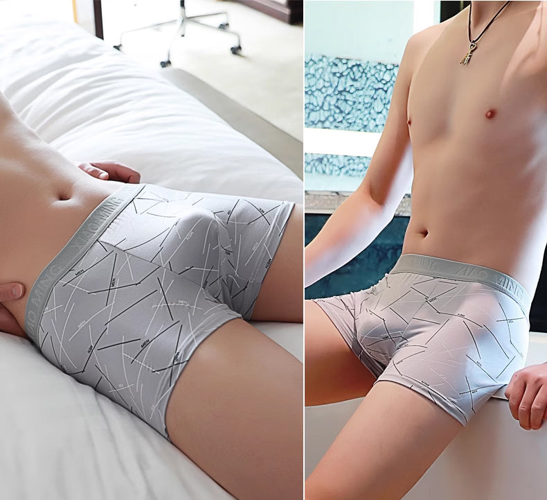 HELLO striped men's underwear 4 packs boxer briefs wholesale