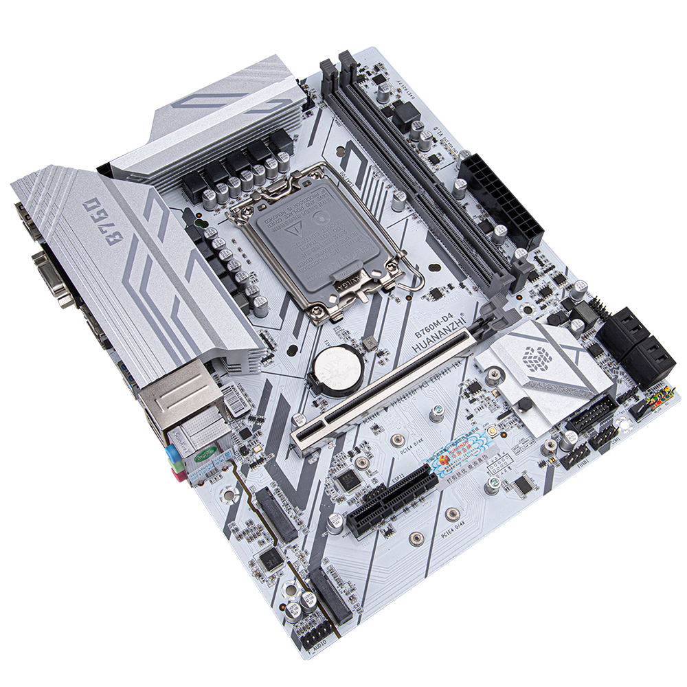 Hua Nan B760M-D4 LGA1700 motherboard 白色