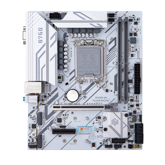Hua Nan B760M-D4 LGA1700 motherboard 白色