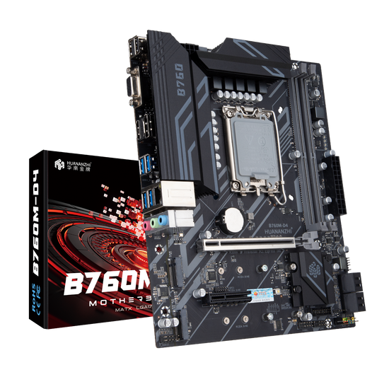 主板B760M-D4 LGA1700 motherboard 华南主板黑色