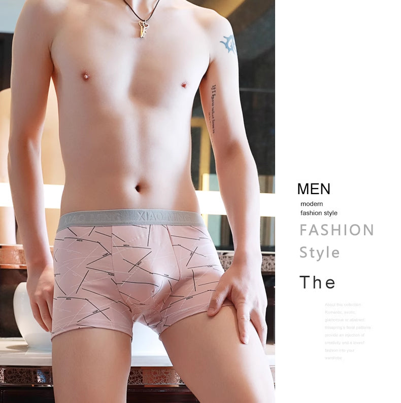 HELLO striped men's underwear 4 packs boxer briefs wholesale