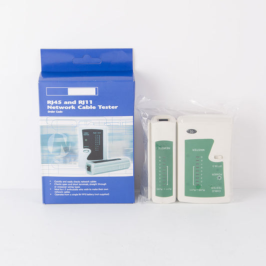 อุปกรณ์ทดสอบสัญญาณสาย Lan/สายโทรศัพท์ Cable Tester ที่เช็คสายแลน RJ45 RJ11