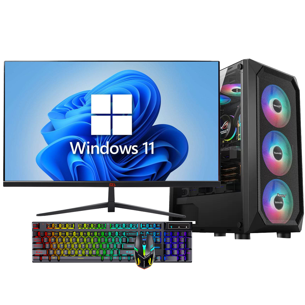 27英寸全套Intel® Core™ i5-12400F处理器DDR4 16GB M.2 512GB GTX1660S 6G独立显卡第12代台式电脑全套