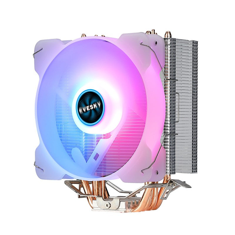 EVESKY ice tower 100 dual fan radiator 4 copper tube dual fan cpu fan