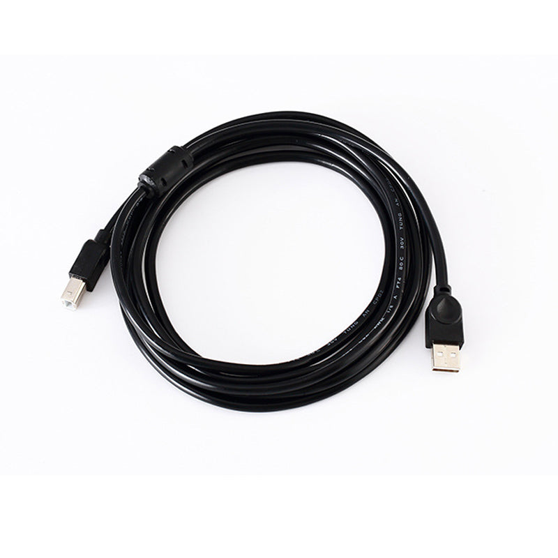 USB printer extension cable สายพิมพ์ USB 1.5 เมตร 3 เมตรสี่เหลี่ยมปาก A / B เต็มทองแดงเครื่องพิมพ์สายเชื่อมต่อข้อมูลสายเครื่องพิมพ์โรงงานขายส่ง
