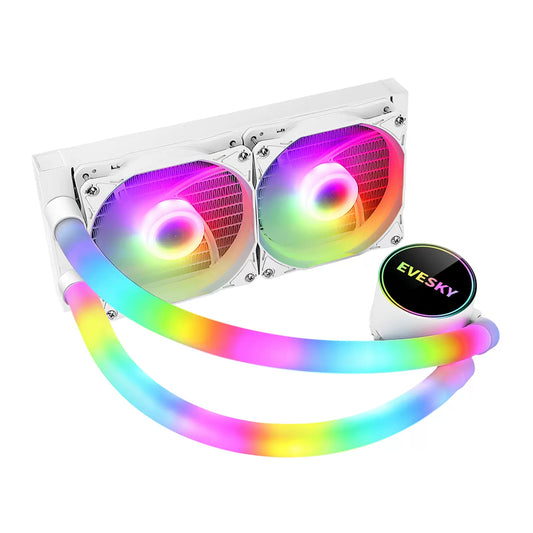 EVESKY Ice Age 240/360 ระบายความร้อนด้วยน้ำ 5V ARGB พัดลมหม้อน้ำ CPU ในตัวระบายความร้อนด้วยน้ำ