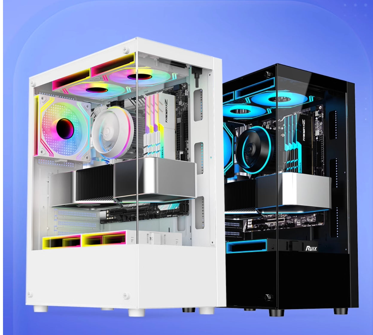 24 英寸全景房 144HZ Intel® i3-10100F 处理器四核八线程 DDR4 16GB SSD 1TB 独立显卡 GTX1030 第十代游戏电脑