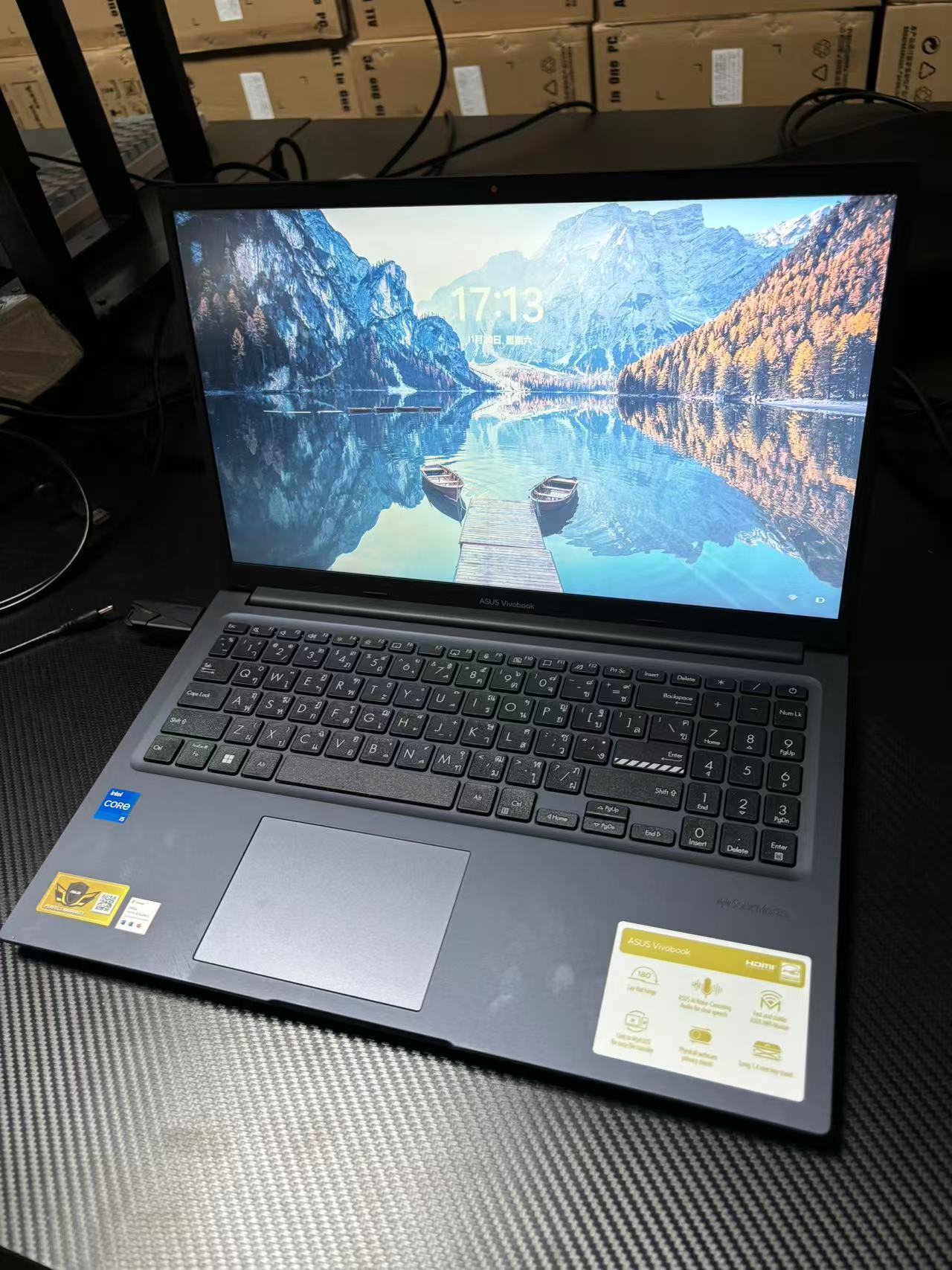 华硕15.6英寸 FHD 屏十三代笔记本电脑 Intel Core i3-1315U 内存8GB M.2 512G笔记本电脑