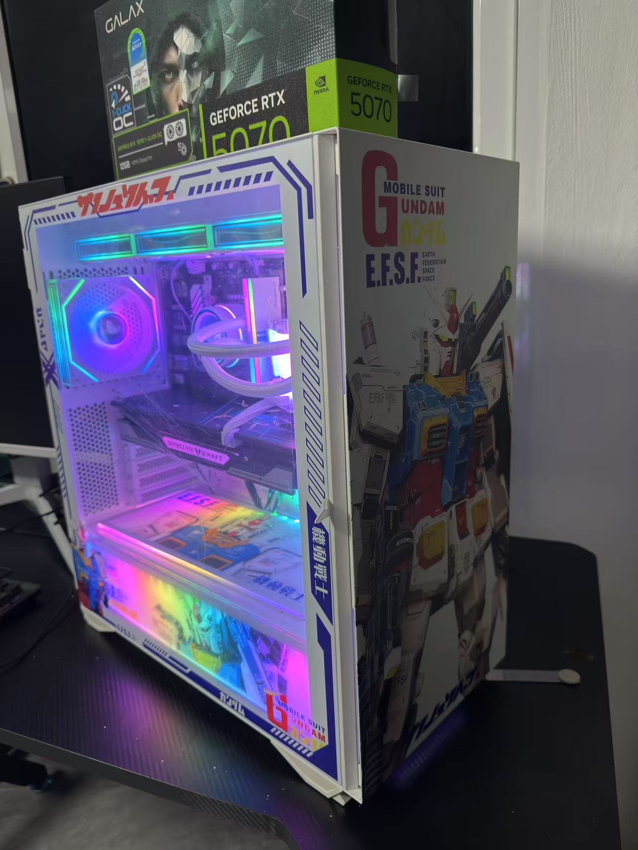 泰国 英特尔酷睿i9-14900KF二十四核 内存32G 1TB RTX 3060 Ti-RTX5070 游戏 爱国者游戏弹丸电脑主机