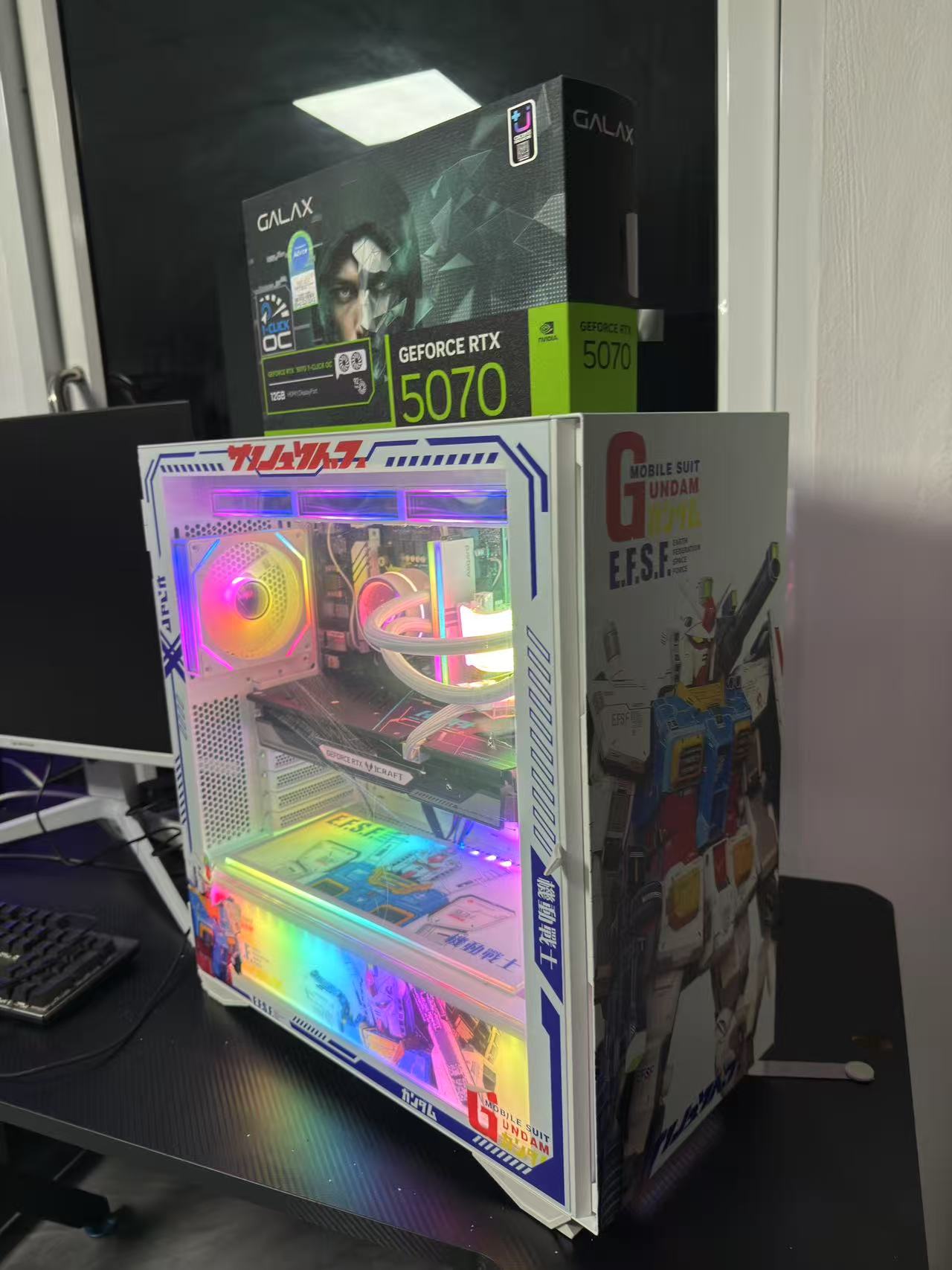 泰国 英特尔酷睿i9-14900KF二十四核 内存32G 1TB RTX 3060 Ti-RTX5070 游戏 爱国者游戏弹丸电脑主机