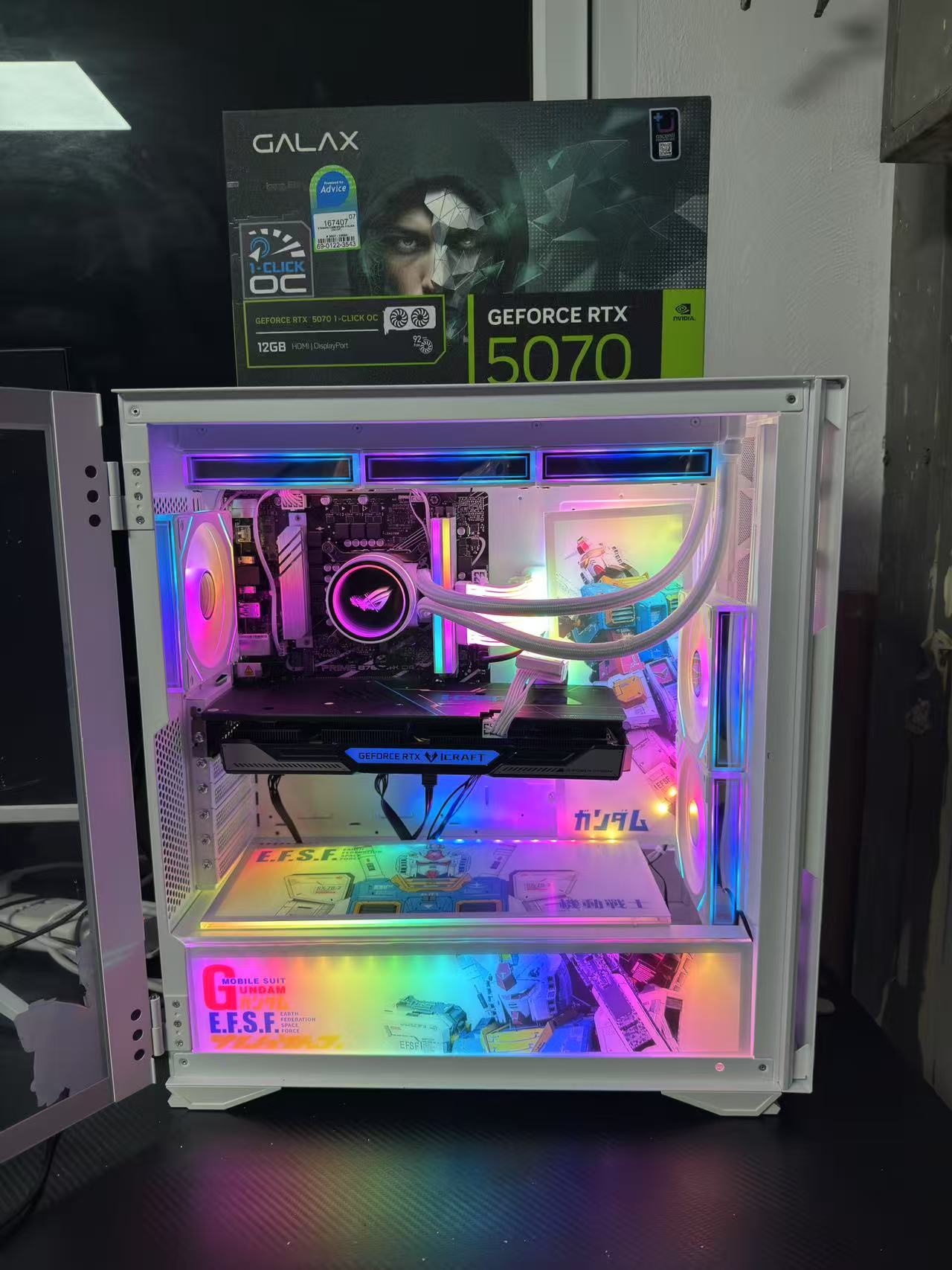 泰国 英特尔酷睿i9-14900KF二十四核 内存32G 1TB RTX 3060 Ti-RTX5070 游戏 爱国者游戏弹丸电脑主机