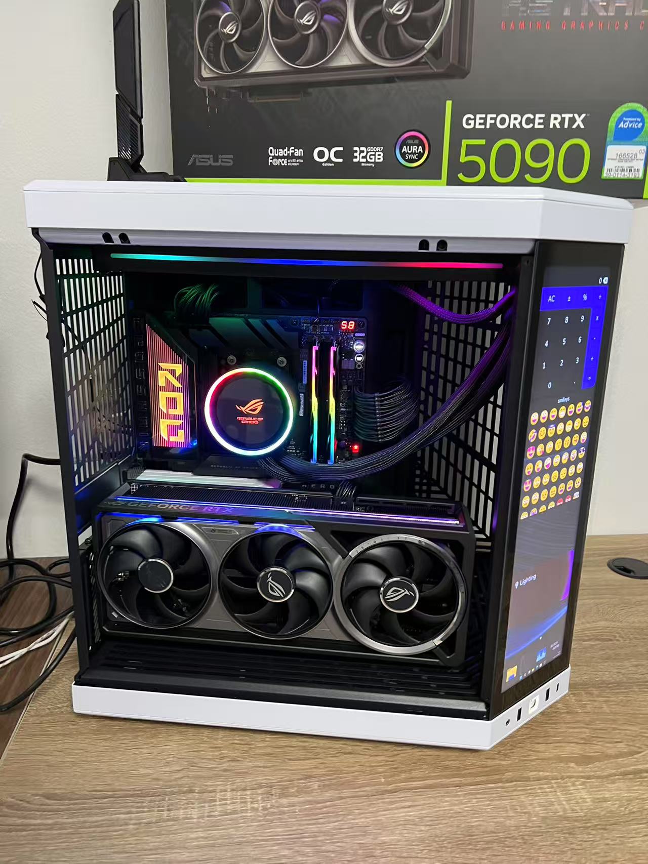 华硕ROG RYZEN 9 9950X3D X870 RTX5090 32GB ASUS ROG ASTRAL O32G 电脑主机