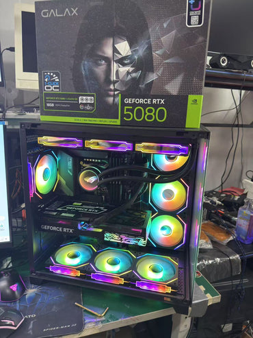 AMD RYZEN 7 9800X3D DDR5(6000)32GB B650M DDR5 RTX5080 16GB AI游戏电脑主机