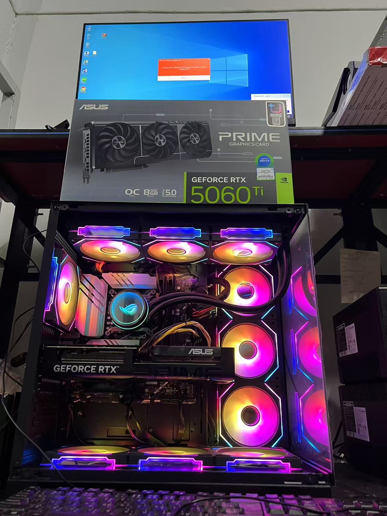 15-14600KF 32GB 华硕 B760M 1TB 华硕RTX5060TI 8G AI直播游戏电脑主机