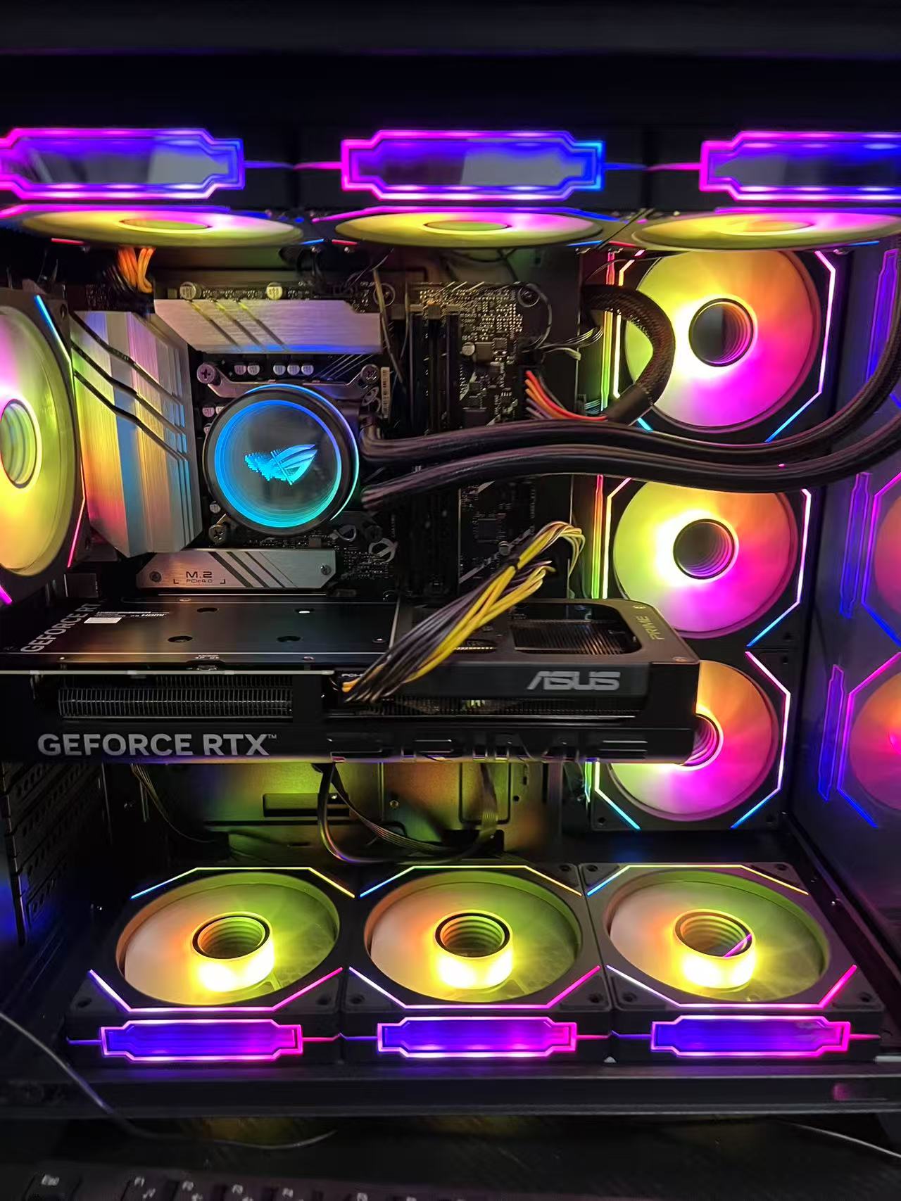 15-14600KF 32GB 华硕 B760M 1TB 华硕RTX5060TI 8G AI直播游戏电脑主机