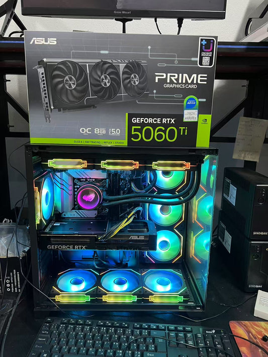 15-14600KF 32GB 华硕 B760M 1TB 华硕RTX5060TI 8G AI直播游戏电脑主机