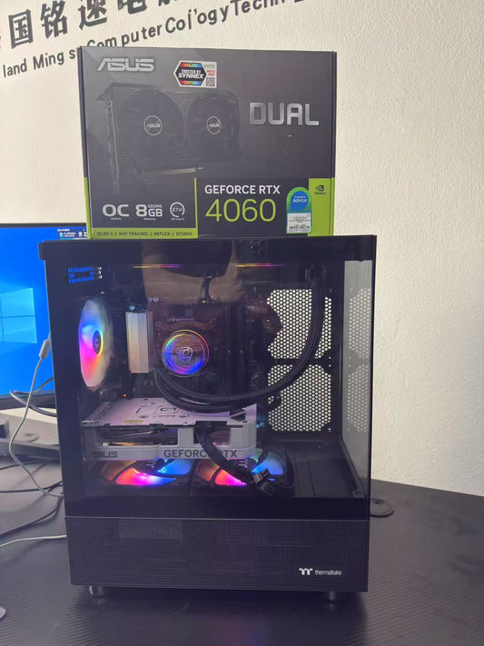 第十四代 酷睿 i5-14400F 十核 技嘉 B760M 海盜船 32GB DDR5 1TB  RTX 4060(8GB/华硕)AI直接电脑主机