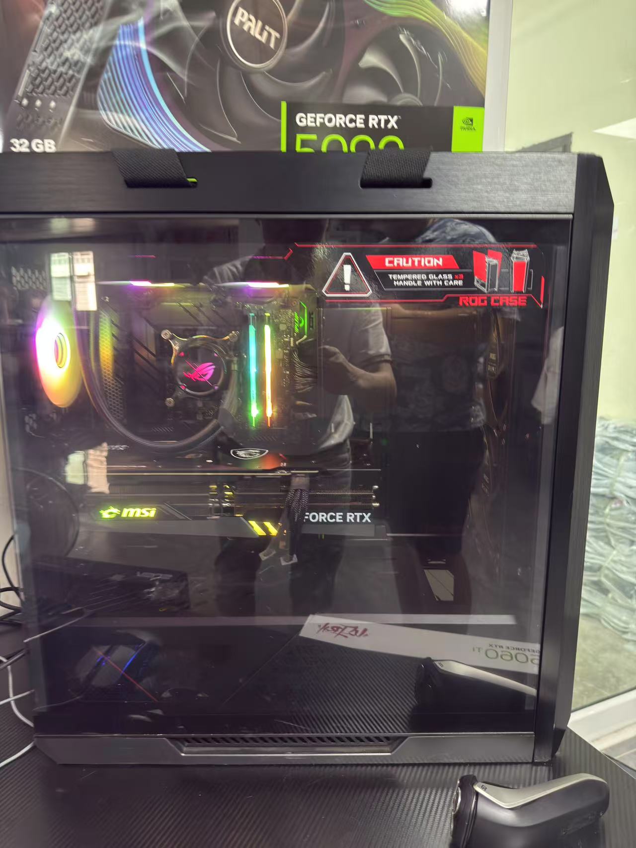 Second-hand quasi-new machine 32-inch 4K 165HZ ASUS ROG 13th generation i9-13900KF 24-core Z790 2TB ASUS ROG 4090 24GB