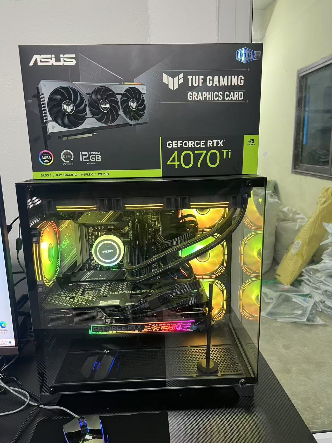 酷睿i7-14700F二十核 DDR5 64G 硬盘M.2 1TB 微星B760 GeForce RTX 4070 T SUPER游戏显卡