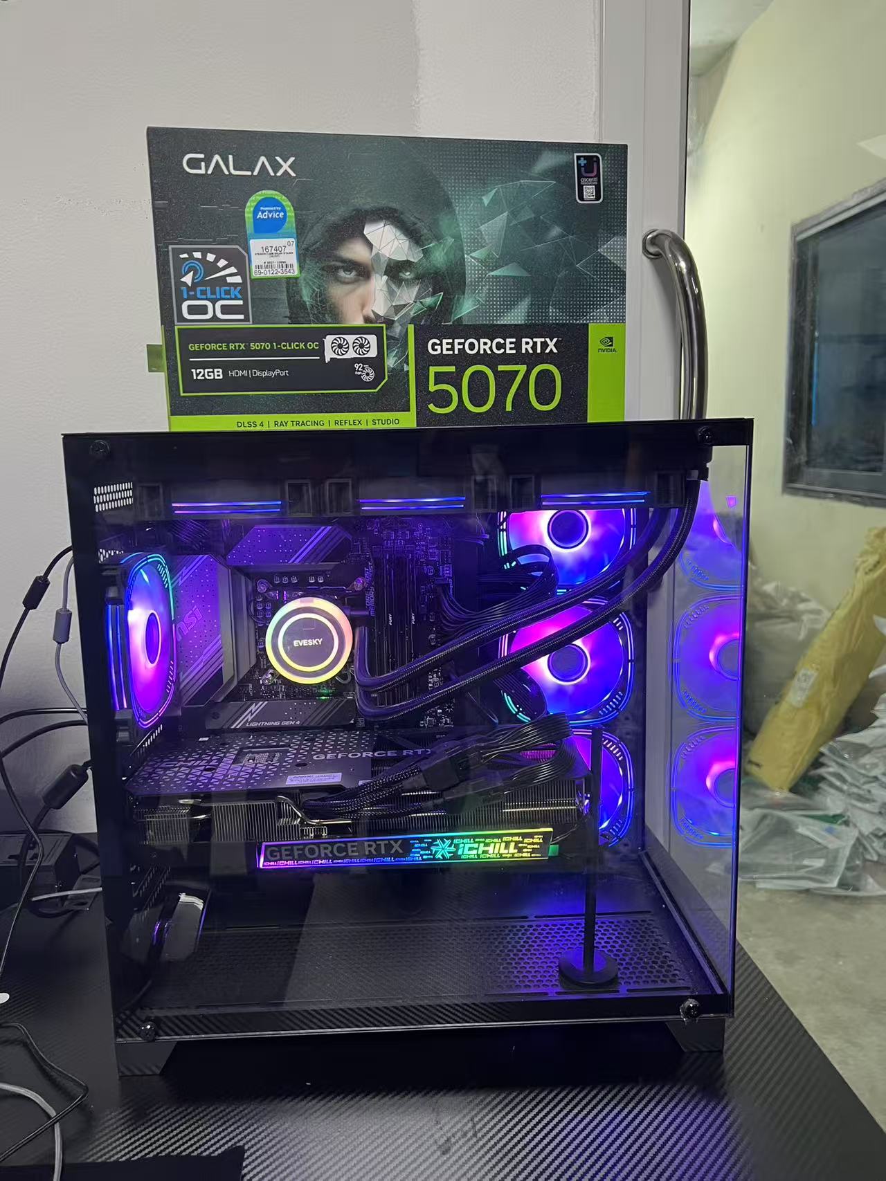 14th Gen Core i7-14700F 20-core DDR5 64GB M.2 1TB HDD MSI B760 GeForce RTX5070 12GB กราฟิก