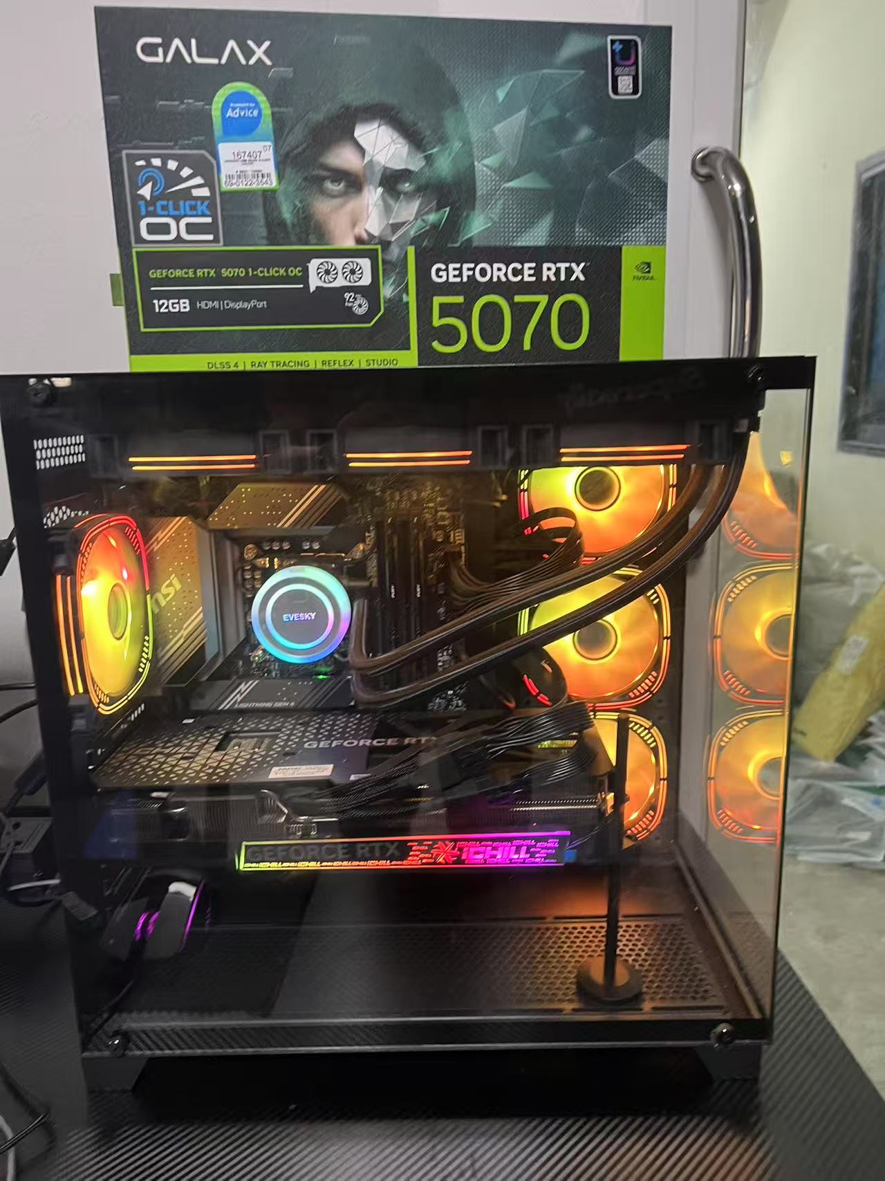 14th Gen Core i7-14700F 20-core DDR5 64GB M.2 1TB HDD MSI B760 GeForce RTX5070 12GB กราฟิก