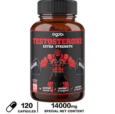 Agobi Testosterone Extra Strength 男性睾酮支持配方|120粒高浓度植物精华|提升活力 耐力 力量 健身必备