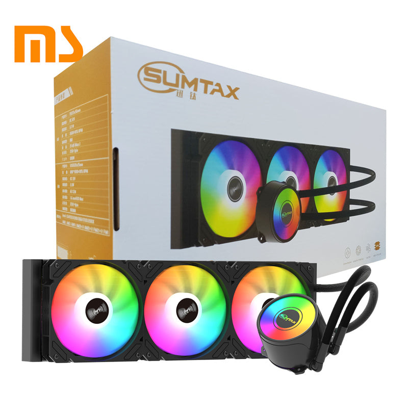 SUMTAX ชุดน้ำระบบปิด Tsunami 360 Unlimited Deep Space Lighting ARGB Multi-platform CPU Liquid Cooler รับประกันสินค้า 2 ปี