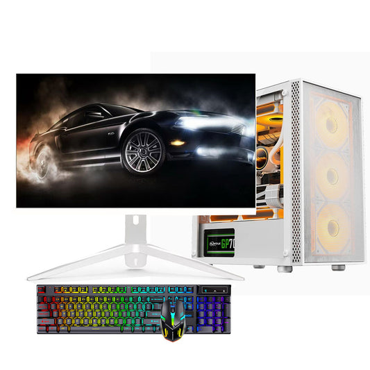 27英寸165HZ电竞直播AI电脑 第十二代酷睿i5-12400F六核 内存32G M.2 512GB H610M RTX5060 8G显卡