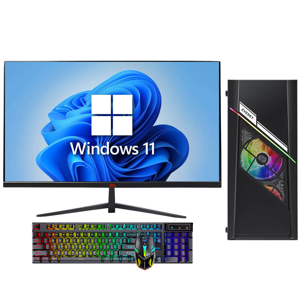 27英寸全套Intel® Core™ i5-12400F处理器DDR4 16GB M.2 512GB GTX1660S 6G独立显卡第12代台式电脑全套