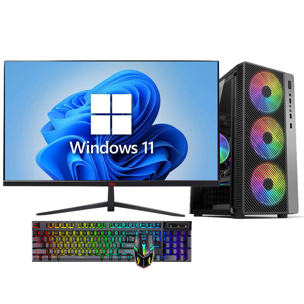 27英寸全套Intel® Core™ i5-12400F处理器DDR4 16GB M.2 512GB GTX1660S 6G独立显卡第12代台式电脑全套