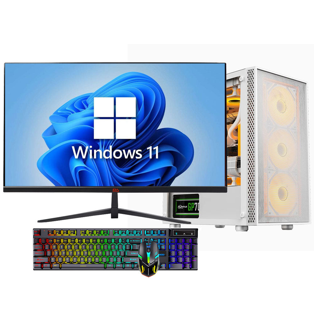 27英寸165HZ电竞直播AI电脑 第十二代酷睿i5-12400F六核 内存32G M.2 512GB H610M RTX5060 8G显卡