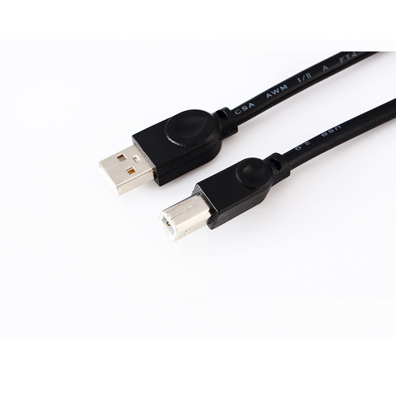 USB printer extension cable สายพิมพ์ USB 1.5 เมตร 3 เมตรสี่เหลี่ยมปาก A / B เต็มทองแดงเครื่องพิมพ์สายเชื่อมต่อข้อมูลสายเครื่องพิมพ์โรงงานขายส่ง