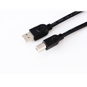 USB printer extension cable สายพิมพ์ USB 1.5 เมตร 3 เมตรสี่เหลี่ยมปาก A / B เต็มทองแดงเครื่องพิมพ์สายเชื่อมต่อข้อมูลสายเครื่องพิมพ์โรงงานขายส่ง