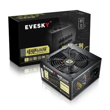 EVESKY full module 750W desktop computer host power supply wide silent power supply rated 700W peak 750W supports X99 X79 dual CPU power supply
