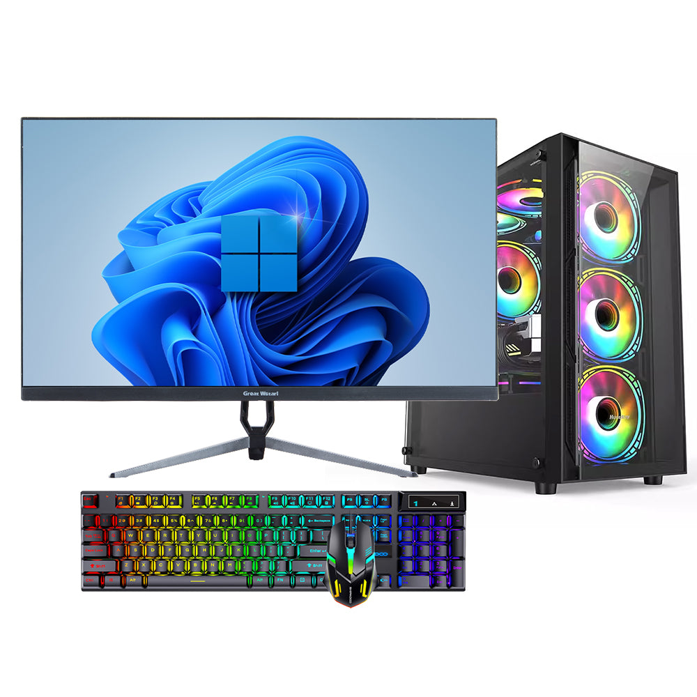 27英寸全套 RYZEN 5 5600G DDR4 32G m.2 1TB 集成显卡 高端稳定办公电脑